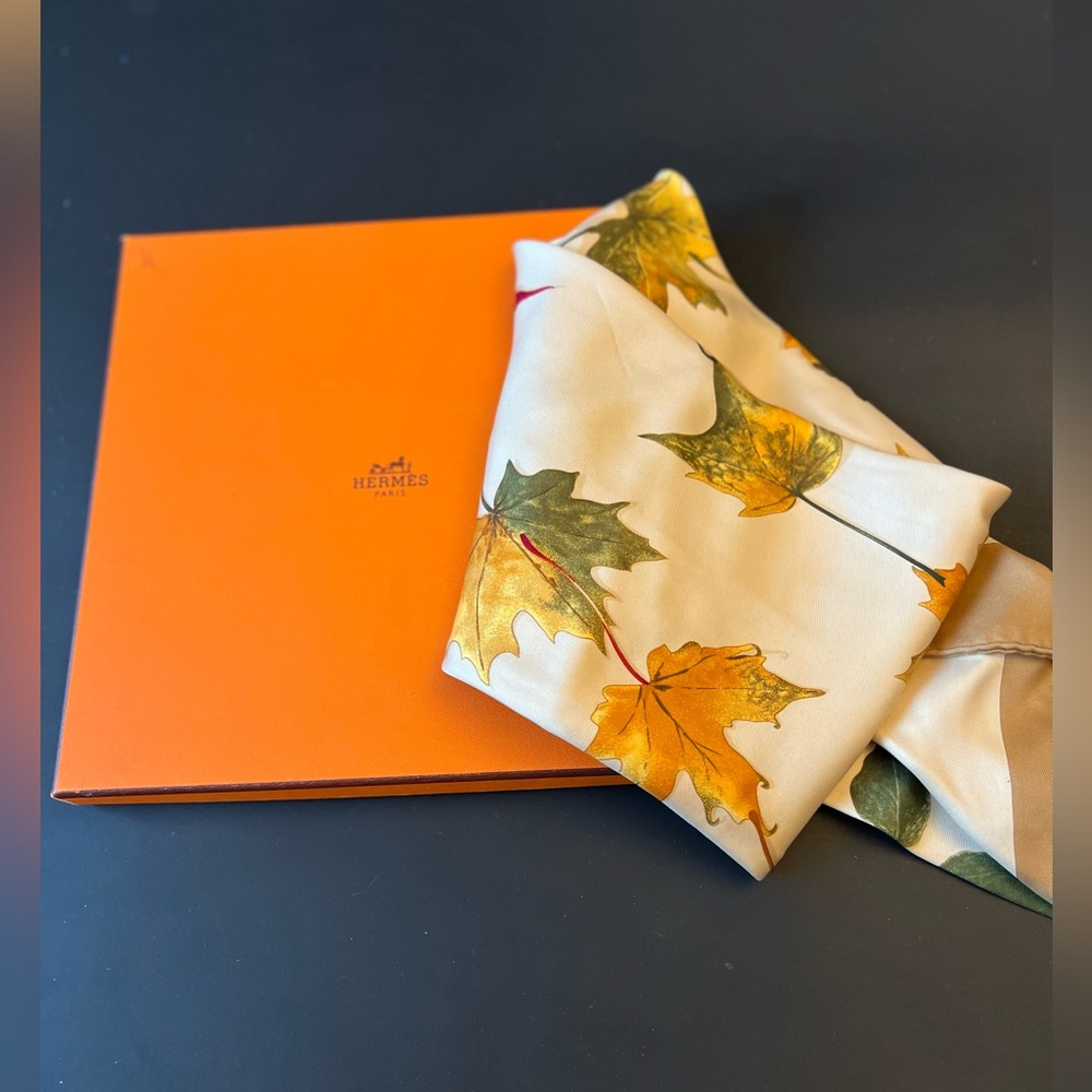 Hermes 100% silk scarf